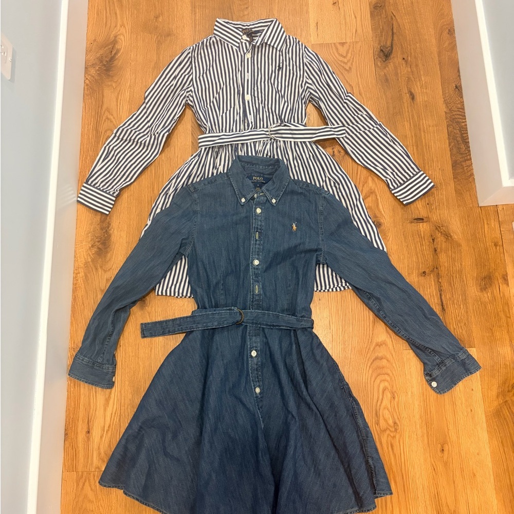 Two Polo Ralph Lauren Girls Dresses Size 10